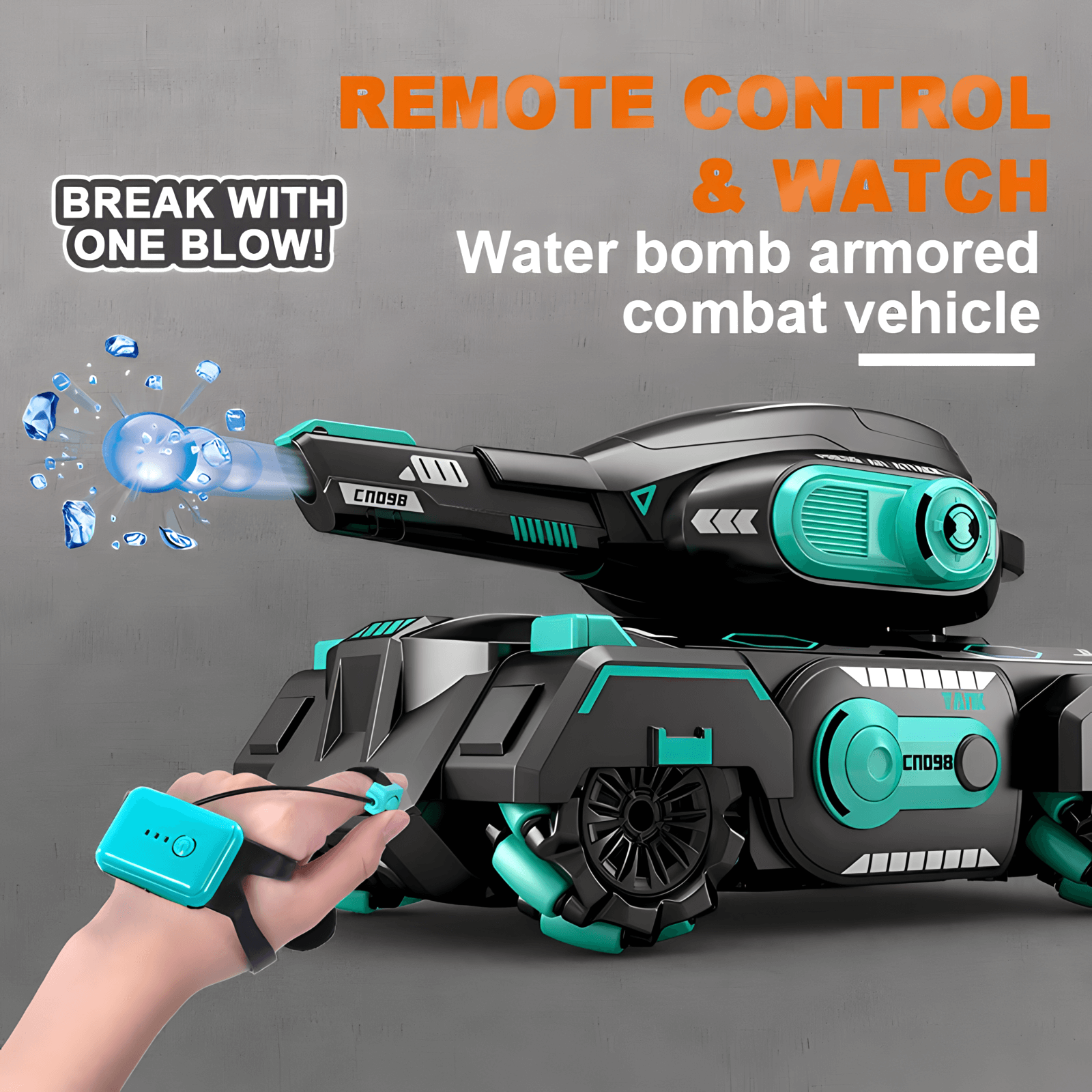 AquaStrike™ - Gesture-Controlled Water Bomb RC Tank